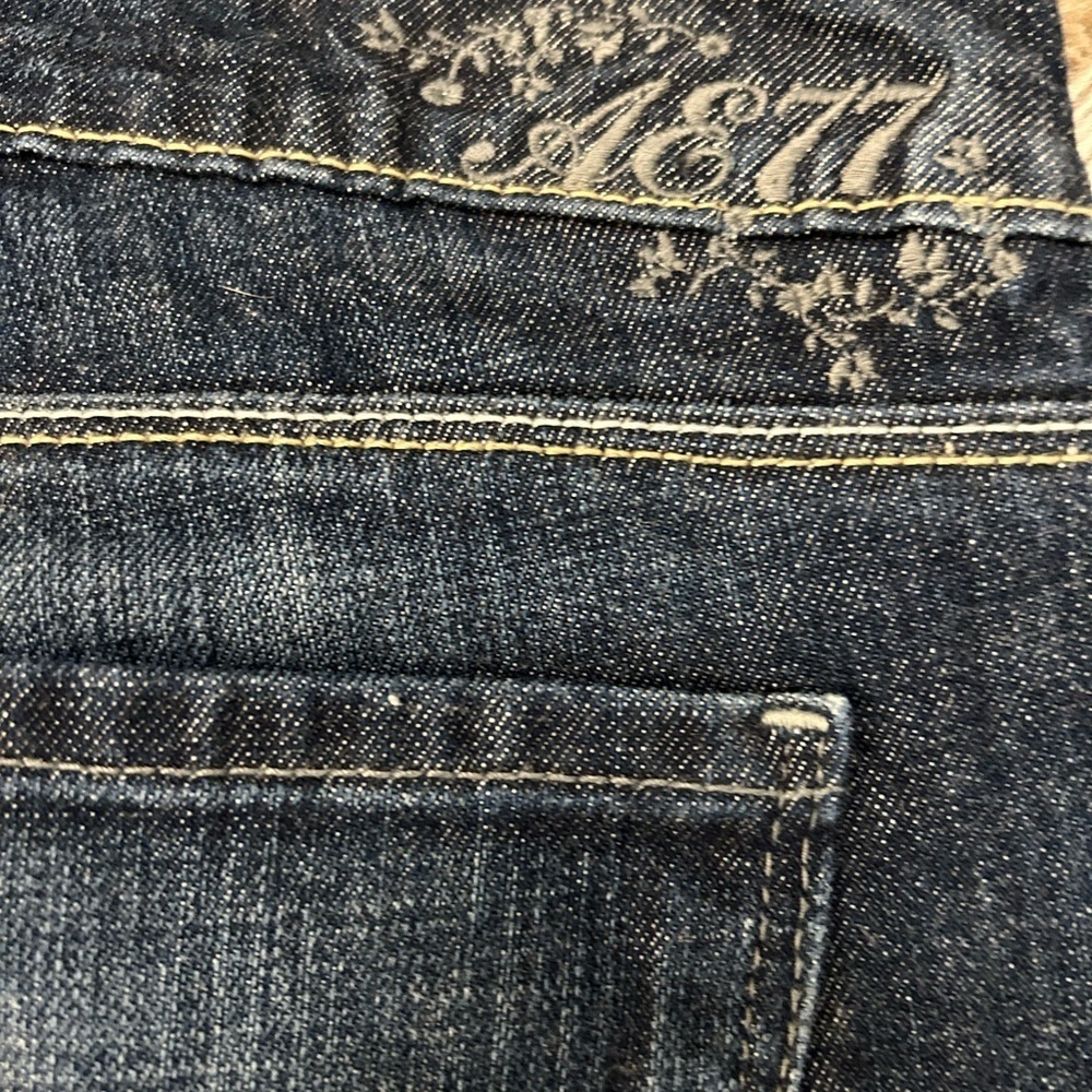 Never worn! American Eagle Vintage AE77 cuffed flare leg jeans! TALL INSEAM 34 - Picture 4 of 7